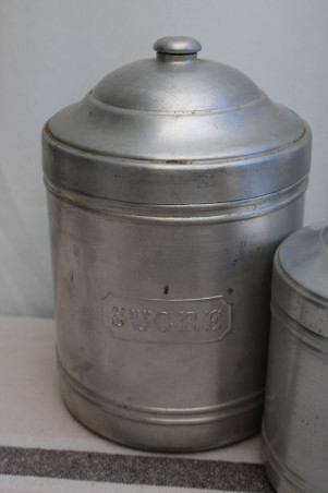Lot de 6 pots à épices en aluminium
