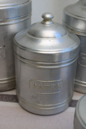 Lot de 6 pots à épices en aluminium