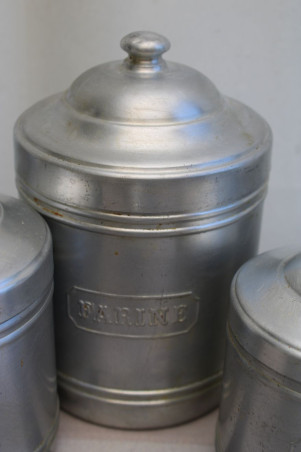 Lot de 6 pots à épices en aluminium
