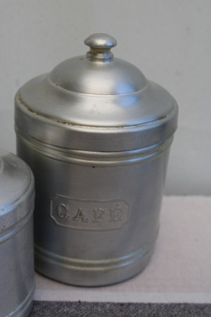 Lot de 6 pots à épices en aluminium