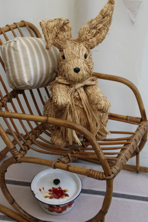 Chaise enfant en rotin