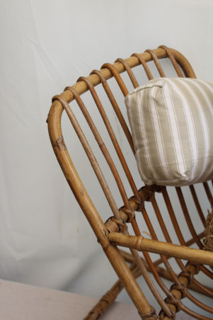 Chaise enfant en rotin