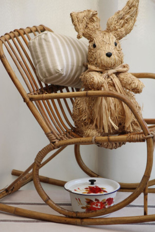 Chaise enfant en rotin