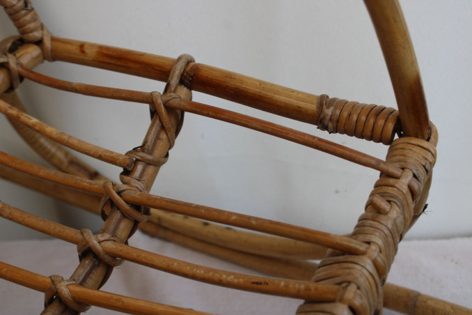 Chaise enfant en rotin