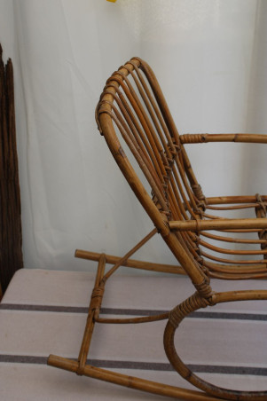 Chaise enfant en rotin