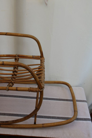 Chaise enfant en rotin