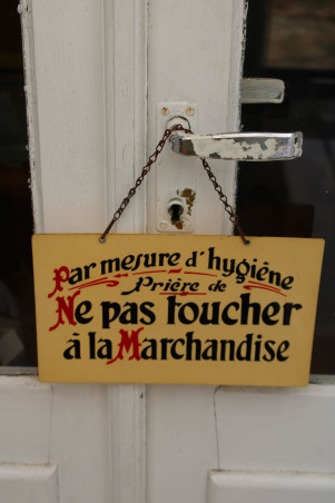 Ancienne plaque en plastique