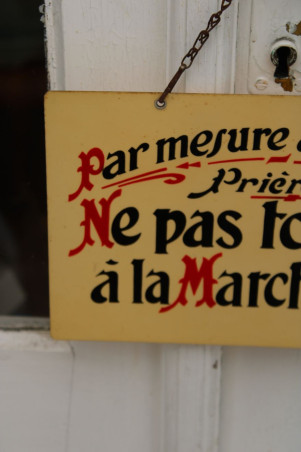 Ancienne plaque en plastique