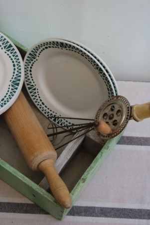 Lot de 6 assiettes à dessert en céramique