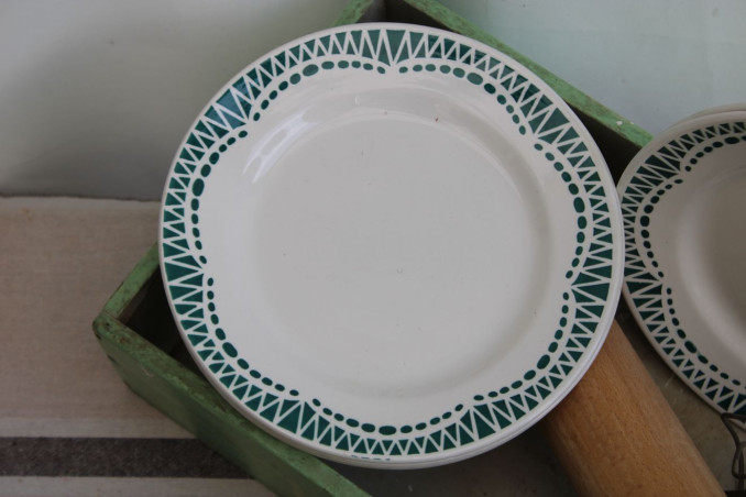 Lot de 6 assiettes à dessert en céramique