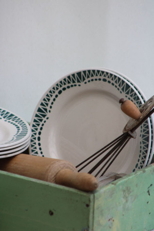 Lot de 6 assiettes à dessert en céramique