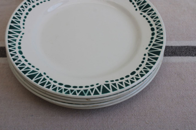 Lot de 6 assiettes à dessert en céramique