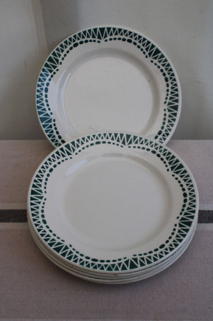 Lot de 6 assiettes à dessert en céramique