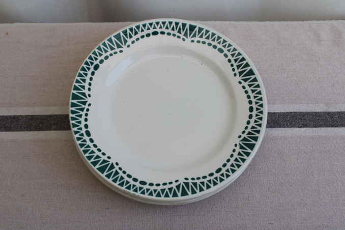 Lot de 6 assiettes à dessert en céramique